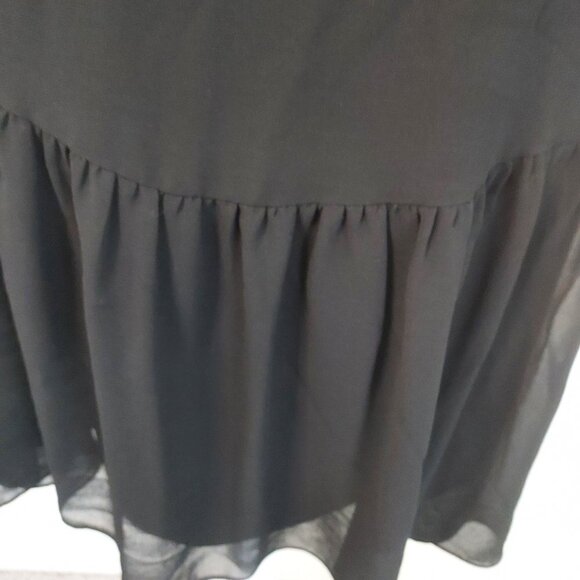 Sandro Paris Sleeveless V-Neck Mini Black Cocktail Dress - Picture 8 of 14